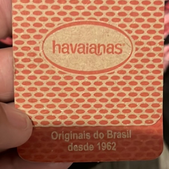 Havaianas Pink and Black Sandals with Minimalist Design size 11/12 - Picture 2 of 6